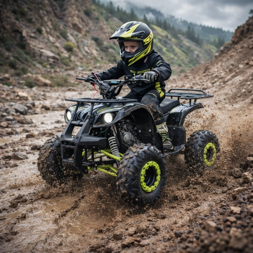 dziecko na quadzie Quad 110 automatyczny start